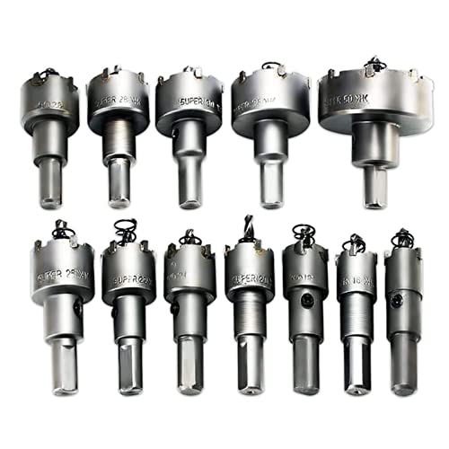 Heavy Duty 12 Pcs Loch Säge Metallkarbid Pass Für Aluminiumholz Kupfer Edelstahl Kunststoff Plastik Heavy Duty 12 Pcs Loch Säge Metallkarbid Pass Für Aluminiumholz Kupfer Edelstahl Kunststoff Plastik von LfrXtra