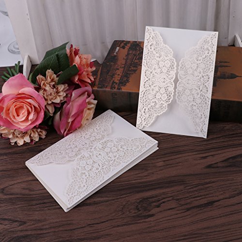 LfrXtra 10pcs Hochzeitseinladungskarten Mit Umschlägen Siegelpersonalisierten Druck von LfrXtra
