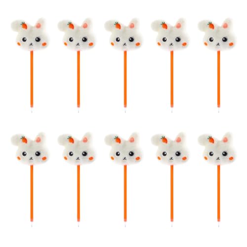 LfrXtra 10pcs Plüsch Ballpoint Pen Cartoon Kugelschreiber Lustiger Schreiben Von Weihnachtsgeschenk Für Schülerklasse Belohnung von LfrXtra
