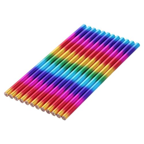 LfrXtra 12x 4 In 1 Farbstiften Osterstifte Regenbogen Malvorlagen Kunstbedarf Für Kinder Zeichnen Skizzierfärben von LfrXtra