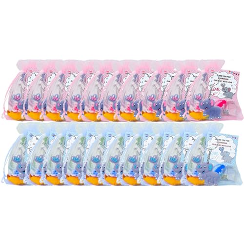 LfrXtra 20-teiliges Elefanten-Schlüsselanhänger-Set, Babyparty-Schlüsselanhänger, praktisches Gastgeschenk, Taufzubehör LfrXtra 20-teiliges Elefanten-Schlüsselanhänger-Set, Babyparty-Schlüsselanhänger, praktisches Gastgeschenk, Taufzubehör von LfrXtra
