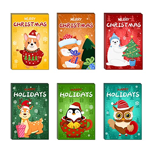 LfrXtra 24 Sets Weihnachtsgrüßkarten Tiere Urlaub Postkarten Mit Umschlagaufkleber von LfrXtra