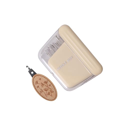 LfrXtra Aufbewahrungsboxen, 10-teiliges Nähnadel-Set mit magnetischer Box, Metall-Sticknadel mit Einfädler zum Nähen, Quilten und Sticken LfrXtra Aufbewahrungsboxen, 10-teiliges Nähnadel-Set mit magnetischer Box, Metall-Sticknadel mit Einfädler zum Nähen, Quilten und Sticken von LfrXtra