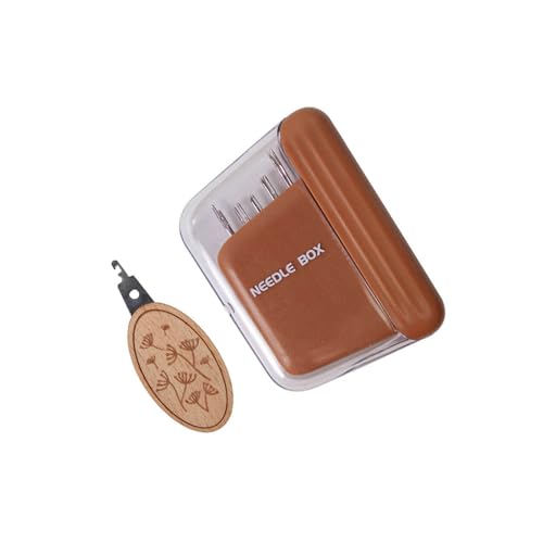 LfrXtra Aufbewahrungsboxen, 10-teiliges Nähnadel-Set mit magnetischer Box, Metall-Sticknadel mit Einfädler zum Nähen, Quilten und Sticken LfrXtra Aufbewahrungsboxen, 10-teiliges Nähnadel-Set mit magnetischer Box, Metall-Sticknadel mit Einfädler zum Nähen, Quilten und Sticken von LfrXtra