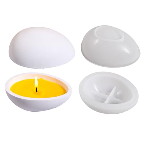 LfrXtra Aufbewahrungsboxen, Eierform, Silikon-Tablett für Epoxidharz, Gussformen, Eier, Schmuck, Teller, Kerzenhalter, Kunsthandwerk, Heimdekoration von LfrXtra