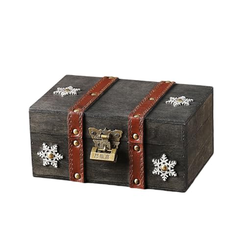 LfrXtra Aufbewahrungsboxen, elegante europäische Stile, abschließbare Holz-Schmuckschatulle, sicherer Aufbewahrungs-Organizer mit Schloss für Wertsachen, Heimdekoration LfrXtra Aufbewahrungsboxen, elegante europäische Stile, abschließbare Holz-Schmuckschatulle, sicherer Aufbewahrungs-Organizer mit Schloss für Wertsachen, Heimdekoration von LfrXtra
