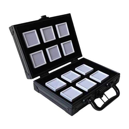 LfrXtra Aufbewahrungsboxen, praktischer Aluminium-Schmuckstein-Aufbewahrungskoffer mit Schaumstoffeinsatz für sicheren Schutz von Schmuck und Komfort auf Reisen LfrXtra Aufbewahrungsboxen, praktischer Aluminium-Schmuckstein-Aufbewahrungskoffer mit Schaumstoffeinsatz für sicheren Schutz von Schmuck und Komfort auf Reisen von LfrXtra
