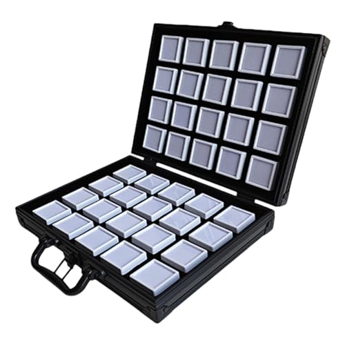LfrXtra Aufbewahrungsboxen, praktischer Aluminium-Schmuckstein-Aufbewahrungskoffer mit Schaumstoffeinsatz für sicheren Schutz von Schmuck und Komfort auf Reisen LfrXtra Aufbewahrungsboxen, praktischer Aluminium-Schmuckstein-Aufbewahrungskoffer mit Schaumstoffeinsatz für sicheren Schutz von Schmuck und Komfort auf Reisen von LfrXtra