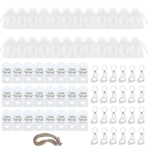 LfrXtra Candy Bag Footprint Flaschenöffner Mit Tags Set Multipurpose Hochzeitsfeier Für Hochzeits Geburtstag Neujahrsparty von LfrXtra