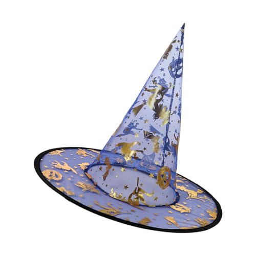 LfrXtra Hexenhut, 33 cm hoch, spitz, verstellbar, Zauberer, Rollenspiel, Unisex-Kostüm für Erwachsene, Kinder, Halloween, Cosplay, verstellbar, 5 Stück LfrXtra Hexenhut, 33 cm hoch, spitz, verstellbar, Zauberer, Rollenspiel, Unisex-Kostüm für Erwachsene, Kinder, Halloween, Cosplay, verstellbar, 5 Stück von LfrXtra