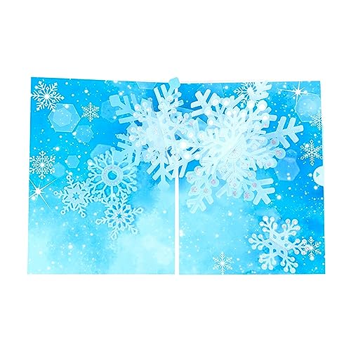 LfrXtra Snowflake 3D Einladungen Geschenkkarte Schneemänner Popup Grußkarten Meldung Meldung Weihnachtsgrüßkarte Weihnachten von LfrXtra