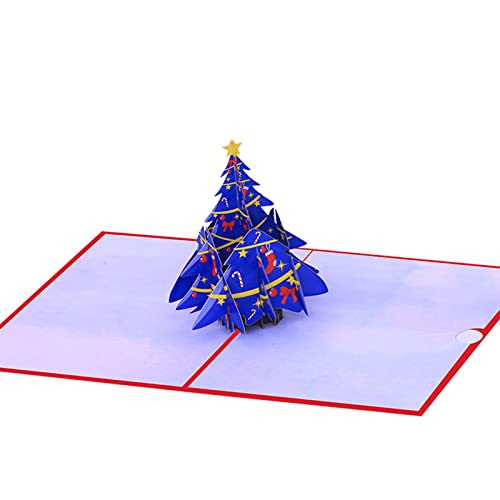 LfrXtra Weihnachtsbaum Für Karte 3D Grußkarte Für Weihnachtskarten Kinder Weihnachtskarte 3D Holiday Card Winter von LfrXtra