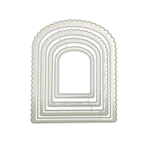 Metall-Stanzform mit gebogener geprägter Bordüre, Karbonstahl, Schablone für dekoratives Scrapbooking von LfrXtra
