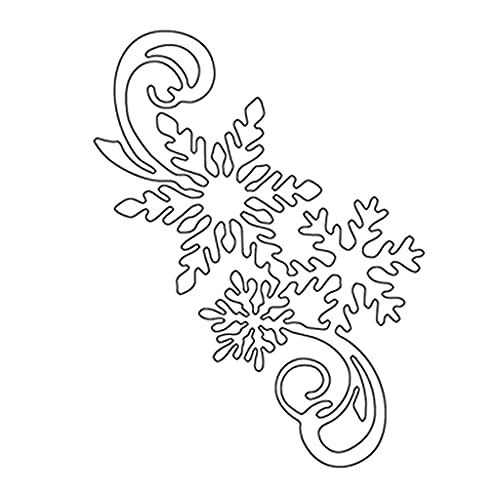 Metall-Stanzschablone mit Weihnachtsschneeflocken-Motiv, Stanzform, Schablone, Scrapbook von LfrXtra
