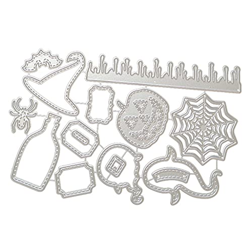 Metallische Stanzformen mit Weihnachtsmotiven, dekorative Weihnachtsschablone für Scrapbooking, Verzierungen von LfrXtra