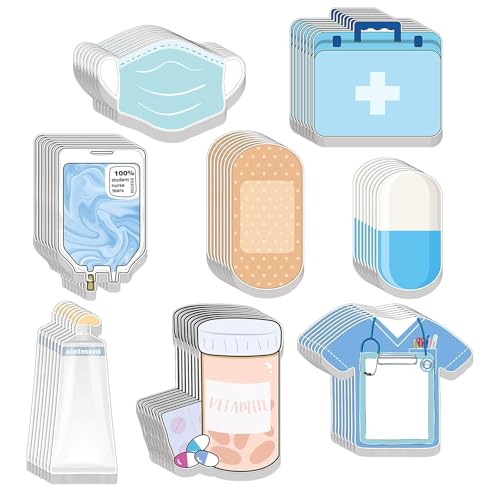 Notizpapier für das Gesundheitswesen, selbstklebend, kleine Notizblöcke, 30 Blatt/Block für Schüler, Lehrer, Schreiben, Notizen von LfrXtra