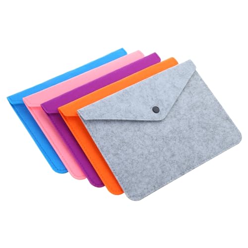 Papierdatei Ordner Portfolios Fallbuchstabenumschlagbeutel Taste Schließe Filzdatei Ordner Langlebige Briefzahlen Dokumenttasche von LfrXtra