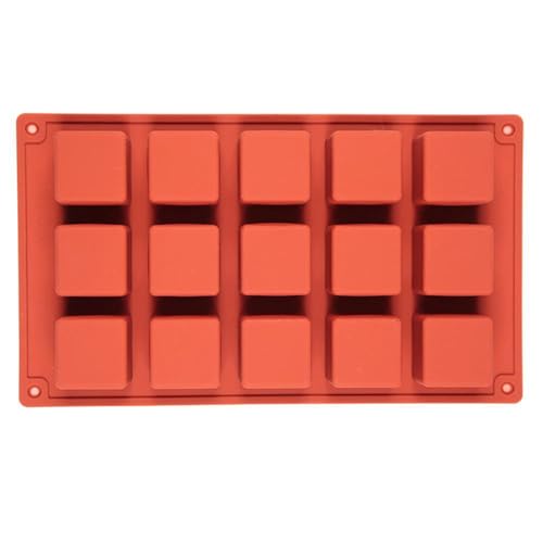 Quadratische Silikonform Backwerkzeug Mousses Kuchen Schimmelpilz Für Die Herstellung Von Schokoladenkerzenseife von LfrXtra