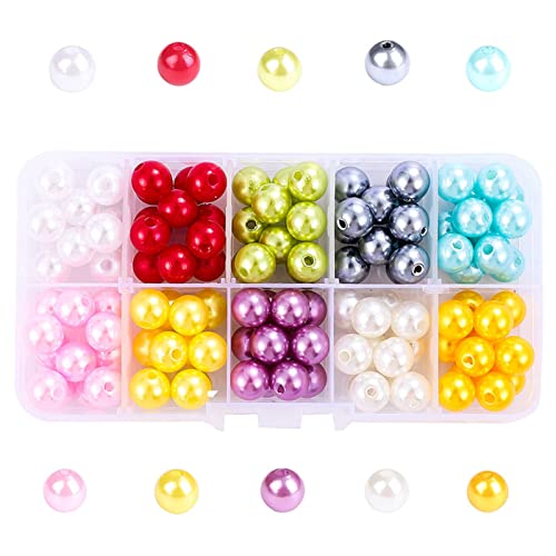Runde ABS-Perlen in 10 Farben, 4/6/8/10 mm, lose Abstandshalter, Halskette, Schmuck, Bastelzubehör Runde ABS-Perlen in 10 Farben, 4/6/8/10 mm, lose Abstandshalter, Halskette, Schmuck, Bastelzubehör von LfrXtra