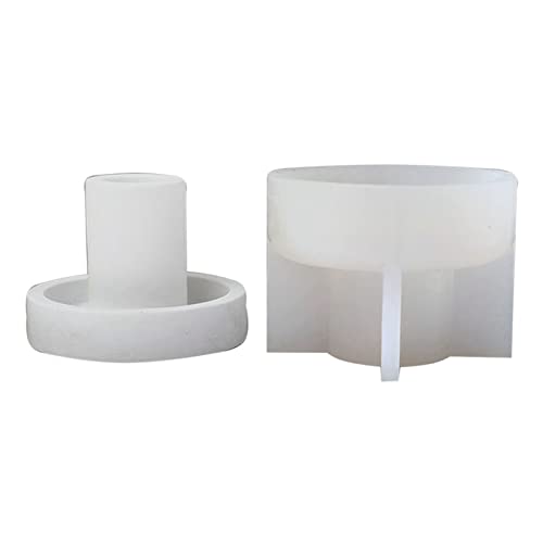 Silikonform für zylindrische Kerzenständer, Epoxidharz, handgefertigt, Gießformen, DIY-Dekoration von LfrXtra