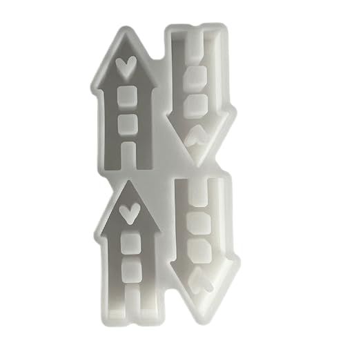 Silikonform in Hausform, Sternenhaus-Gussformen, Backformen, handgefertigte Formen, Seifenformen von LfrXtra