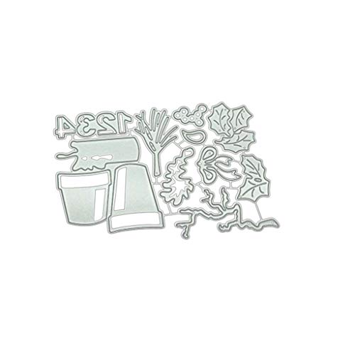 Topfpflanze Metal Schnittstirme Stencil Scrapbooking Für Album Stamp Photopaper Karten Kunsthandwerk von LfrXtra