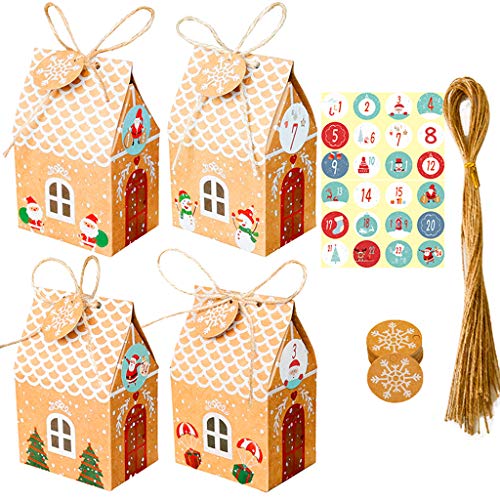 Weihnachten Adventskalender Box Countdown für Zeit Party Coming Boxen für Babyparty Party Überraschung Desserttüten von LfrXtra