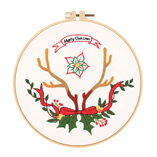 Weihnachtsstickerei, handbestickt, Paket, gedrucktes Muster für mit Stickerei von LfrXtra