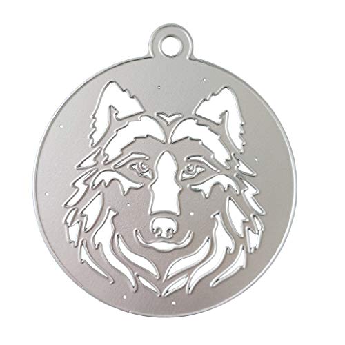 Wolfdog Metall-Stanzformen mit Tiermotiven, Schablonen für Alben, Scrapbooking, Dekoration von LfrXtra