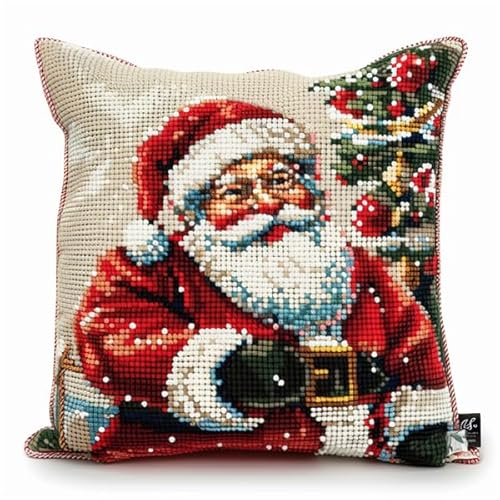 Lfynior DIY Kreuzstichkissen Weihnachten Stickkissen mit Muster 45X45cm Stickpackung Stickset Kreuzstich Kissen zum Basteln Stickkissen Stickpackung mit Vorgedruckt Kreuzstichmotiv Lfynior DIY Kreuzstichkissen Weihnachten Stickkissen mit Muster 45X45cm Stickpackung Stickset Kreuzstich Kissen zum Basteln Stickkissen Stickpackung mit Vorgedruckt Kreuzstichmotiv von Lfynior