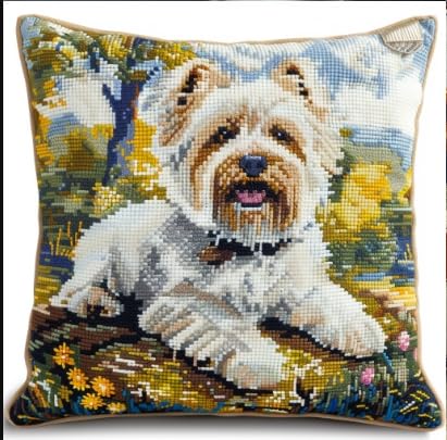 Lfynior Kreuzstich Kissen Set Hund Haustier Stickkissen zum Selbersticken 45X45cm Stickpackung Stickset Kreuzstich Kissen zum Basteln Stickkissen Stickpackung mit Vorgedruckt Kreuzstichmotiv Lfynior Kreuzstich Kissen Set Hund Haustier Stickkissen zum Selbersticken 45X45cm Stickpackung Stickset Kreuzstich Kissen zum Basteln Stickkissen Stickpackung mit Vorgedruckt Kreuzstichmotiv von Lfynior