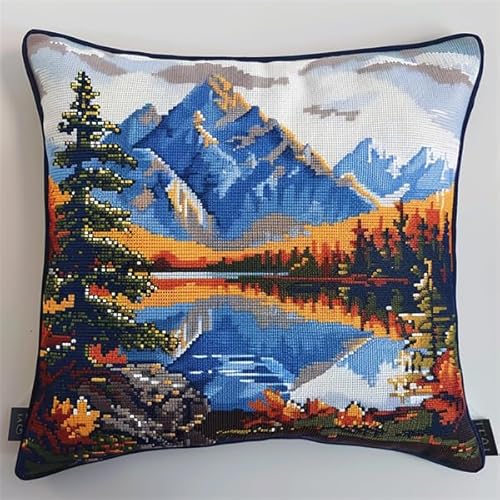 Lfynior Kreuzstich Kissen Set Vorgedruckt Landschaft Stickkissen zum Selbersticken 45X45cm Stickpackung Stickset Kreuzstich Kissen zum Basteln Stickkissen Stickpackung mit Vorgedruckt Kreuzstichmotiv Lfynior Kreuzstich Kissen Set Vorgedruckt Landschaft Stickkissen zum Selbersticken 45X45cm Stickpackung Stickset Kreuzstich Kissen zum Basteln Stickkissen Stickpackung mit Vorgedruckt Kreuzstichmotiv von Lfynior