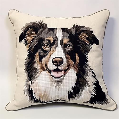 Lfynior Kreuzstich Kissen Set Vorgedruckt Tier Hund Stickkissen zum Selbersticken 45X45cm Stickpackung Stickset Kreuzstich Kissen zum Basteln Stickkissen Stickpackung mit Vorgedruckt Kreuzstichmotiv Lfynior Kreuzstich Kissen Set Vorgedruckt Tier Hund Stickkissen zum Selbersticken 45X45cm Stickpackung Stickset Kreuzstich Kissen zum Basteln Stickkissen Stickpackung mit Vorgedruckt Kreuzstichmotiv von Lfynior