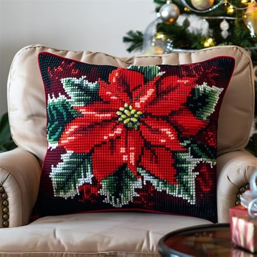 Lfynior Kreuzstich Kissen Set Vorgedruckt Weihnachten Stickkissen mit Muster 45X45cm Stickpackung Stickset Kreuzstich Kissen zum Basteln Stickkissen Stickpackung mit Vorgedruckt Kreuzstichmotiv Lfynior Kreuzstich Kissen Set Vorgedruckt Weihnachten Stickkissen mit Muster 45X45cm Stickpackung Stickset Kreuzstich Kissen zum Basteln Stickkissen Stickpackung mit Vorgedruckt Kreuzstichmotiv von Lfynior