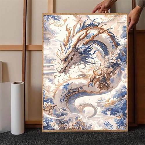 Lfynior Kreuzstich Set Vorgedruckt Drachen 14CT Kreuzstickerei Set 40cmX50cm DIY Stickset Gestempelte Kreuzstich-Kits Handarbeiten Muster für Anfänger Home Decor Lfynior Kreuzstich Set Vorgedruckt Drachen 14CT Kreuzstickerei Set 40cmX50cm DIY Stickset Gestempelte Kreuzstich-Kits Handarbeiten Muster für Anfänger Home Decor von Lfynior