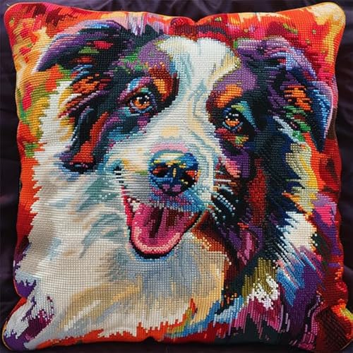Lfynior Kreuzstichkissen Set Hund Stickkissen zum Selbersticken 45X45cm Stickpackung Stickset Kreuzstich Kissen zum Basteln Stickkissen Stickpackung mit Vorgedruckt Kreuzstichmotiv Lfynior Kreuzstichkissen Set Hund Stickkissen zum Selbersticken 45X45cm Stickpackung Stickset Kreuzstich Kissen zum Basteln Stickkissen Stickpackung mit Vorgedruckt Kreuzstichmotiv von Lfynior