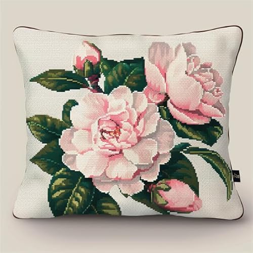 Lfynior Kreuzstichkissen Set Rose Stickkissen zum Selbersticken 45X45cm Stickpackung Stickset Kreuzstich Kissen zum Basteln Stickkissen Stickpackung mit Vorgedruckt Kreuzstichmotiv Lfynior Kreuzstichkissen Set Rose Stickkissen zum Selbersticken 45X45cm Stickpackung Stickset Kreuzstich Kissen zum Basteln Stickkissen Stickpackung mit Vorgedruckt Kreuzstichmotiv von Lfynior