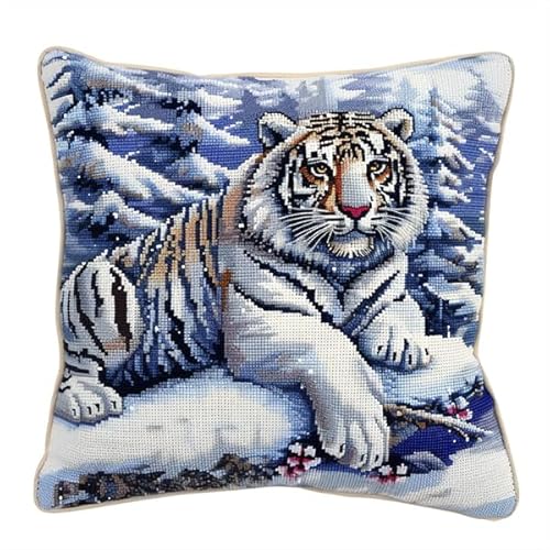 Lfynior Kreuzstichkissen Set Tiger Stickkissen mit Muster 45X45cm Stickpackung Stickset Kreuzstich Kissen zum Basteln Stickkissen Stickpackung mit Vorgedruckt Kreuzstichmotiv Lfynior Kreuzstichkissen Set Tiger Stickkissen mit Muster 45X45cm Stickpackung Stickset Kreuzstich Kissen zum Basteln Stickkissen Stickpackung mit Vorgedruckt Kreuzstichmotiv von Lfynior