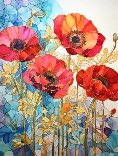 Lfynior Kreuzstickerei Set Blume 14CT Sticken Set 30cmX40cm DIY Vorgedruckt Stickbilder Handwerk Home Decor Starter-Set für Wandkunst-Heimdekoration Lfynior Kreuzstickerei Set Blume 14CT Sticken Set 30cmX40cm DIY Vorgedruckt Stickbilder Handwerk Home Decor Starter-Set für Wandkunst-Heimdekoration von Lfynior