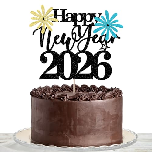 Tortenaufsatz "Happy New Year" 2026, Abschied von 2025 und Willkommen 2026, Party-Dekoration, Hallo 2026, Silvester, Weihnachten, Happy Holidays Party-Dekoration Tortenaufsatz "Happy New Year" 2026, Abschied von 2025 und Willkommen 2026, Party-Dekoration, Hallo 2026, Silvester, Weihnachten, Happy Holidays Party-Dekoration von Lgaiehjc