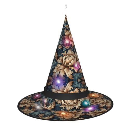 Lghdfyo Halloween-Hexenhüte für Erwachsene, hängende dekorative Hüte, faltbare Hexenhüte, Rollenspiele, Kleidung, Zubehör, Hüte von Lghdfyo