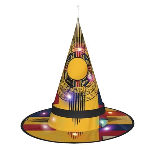 Lghdfyo Halloween-Hexenhüte für Erwachsene, hängende dekorative Hüte, faltbare Hexenhüte, Rollenspiele, Kleidung, Zubehör, Hüte von Lghdfyo