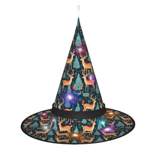 Lghdfyo Halloween-Hexenhüte für Erwachsene, hängende dekorative Hüte, faltbare Hexenhüte, Rollenspiele, Kleidung, Zubehör, Hüte von Lghdfyo