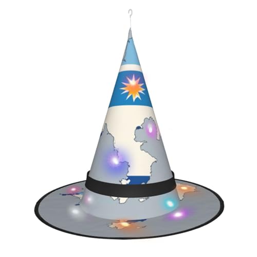 Lghdfyo Halloween-Hexenhüte für Erwachsene, hängende dekorative Hüte, faltbare Hexenhüte, Rollenspiele, Kleidung, Zubehör, Hüte von Lghdfyo