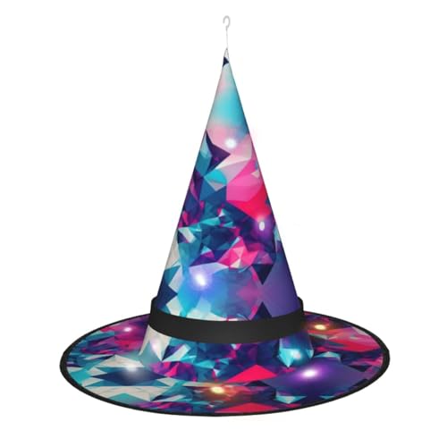 Lghdfyo Halloween-Hexenhüte für Erwachsene, hängende dekorative Hüte, faltbare Hexenhüte, Rollenspiele, Kleidung, Zubehör, Hüte von Lghdfyo