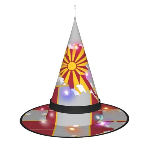 Lghdfyo Halloween-Hexenhüte für Erwachsene, hängende dekorative Hüte, faltbare Hexenhüte, Rollenspiele, Kleidung, Zubehör, Hüte von Lghdfyo