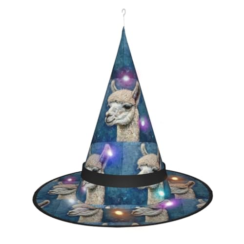 Lghdfyo Halloween-Hexenhüte für Erwachsene, hängende dekorative Hüte, faltbare Hexenhüte, Rollenspiele, Kleidung, Zubehör, Hüte von Lghdfyo