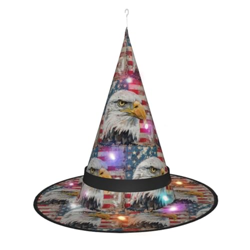 Lghdfyo Halloween-Hexenhüte für Erwachsene, hängende dekorative Hüte, faltbare Hexenhüte, Rollenspiele, Kleidung, Zubehör, Hüte von Lghdfyo