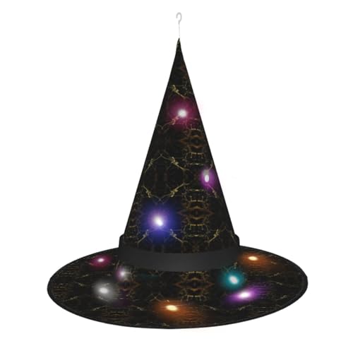 Lghdfyo Halloween-Hexenhüte für Erwachsene, hängende dekorative Hüte, faltbare Hexenhüte, Rollenspiele, Kleidung, Zubehör, Hüte von Lghdfyo