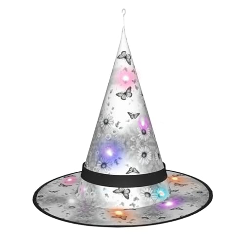 Lghdfyo Halloween-Hexenhüte für Erwachsene, hängende dekorative Hüte, faltbare Hexenhüte, Rollenspiele, Kleidung, Zubehör, Hüte von Lghdfyo